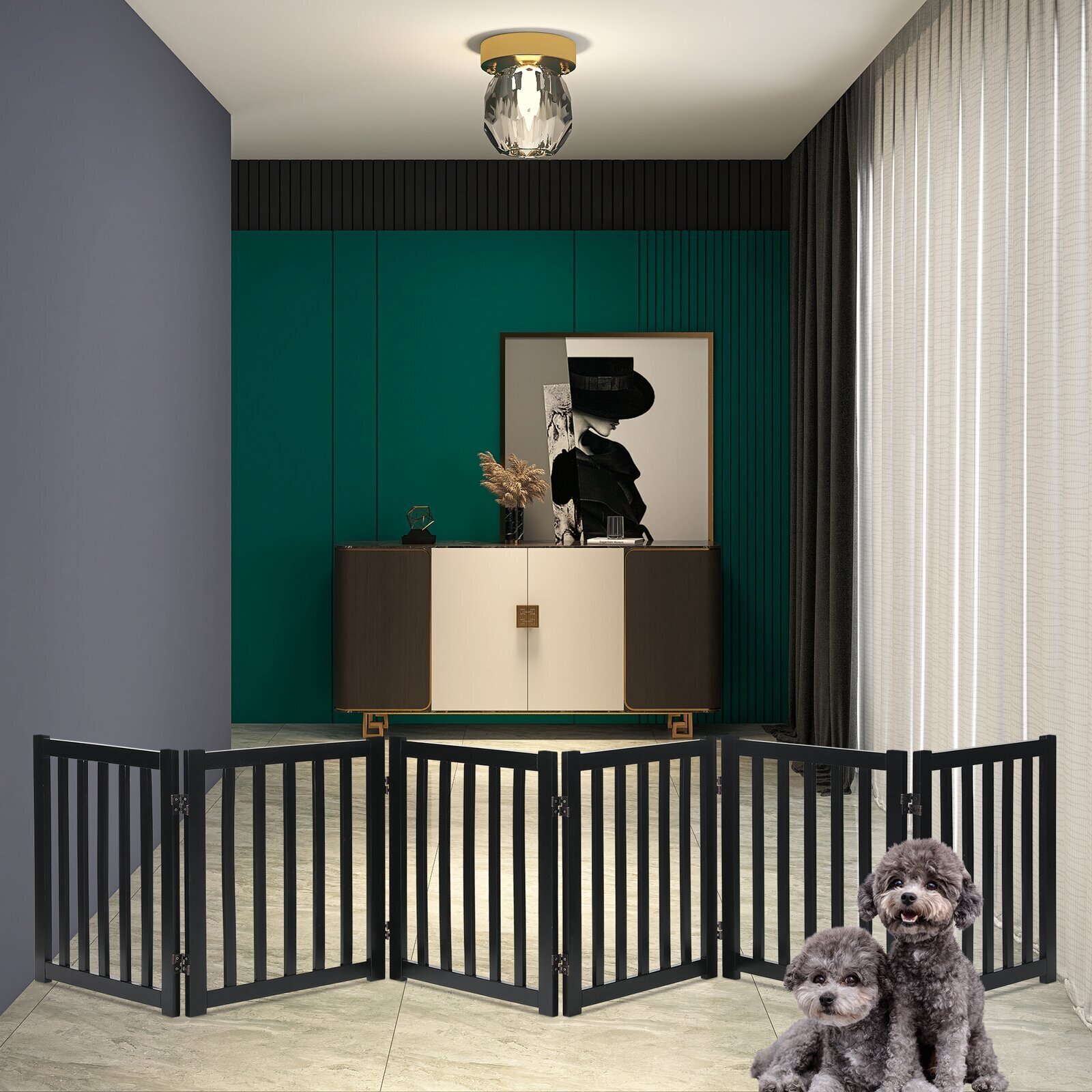 Solid Wood Indoor Dog Gate