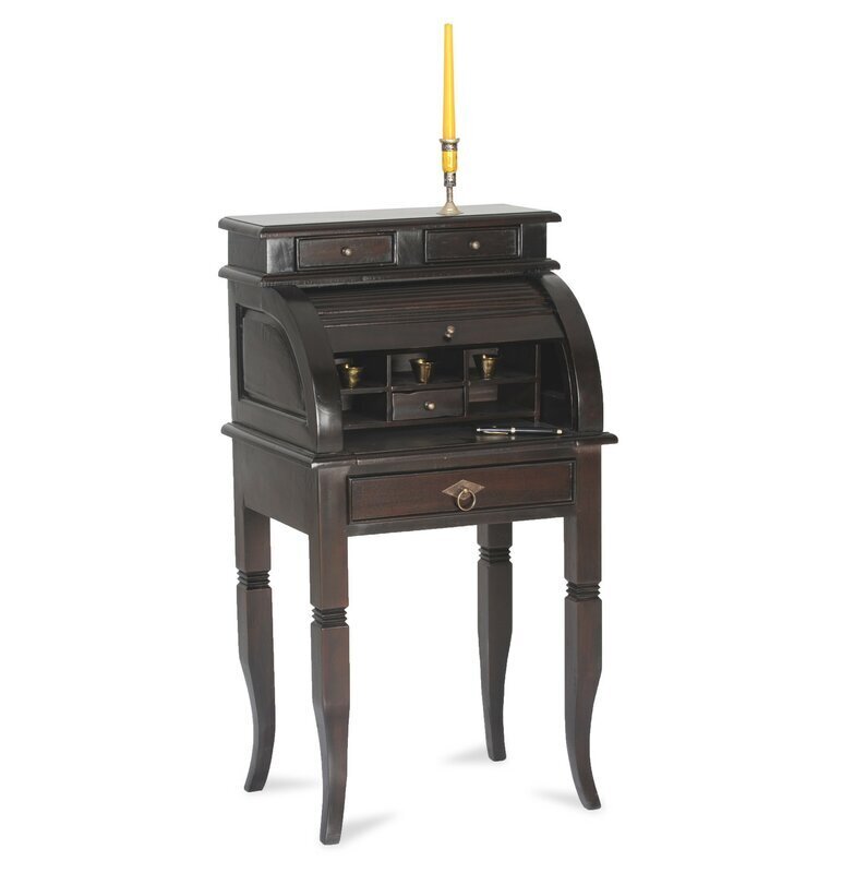 Solid Wood Modern Roll Top Desk