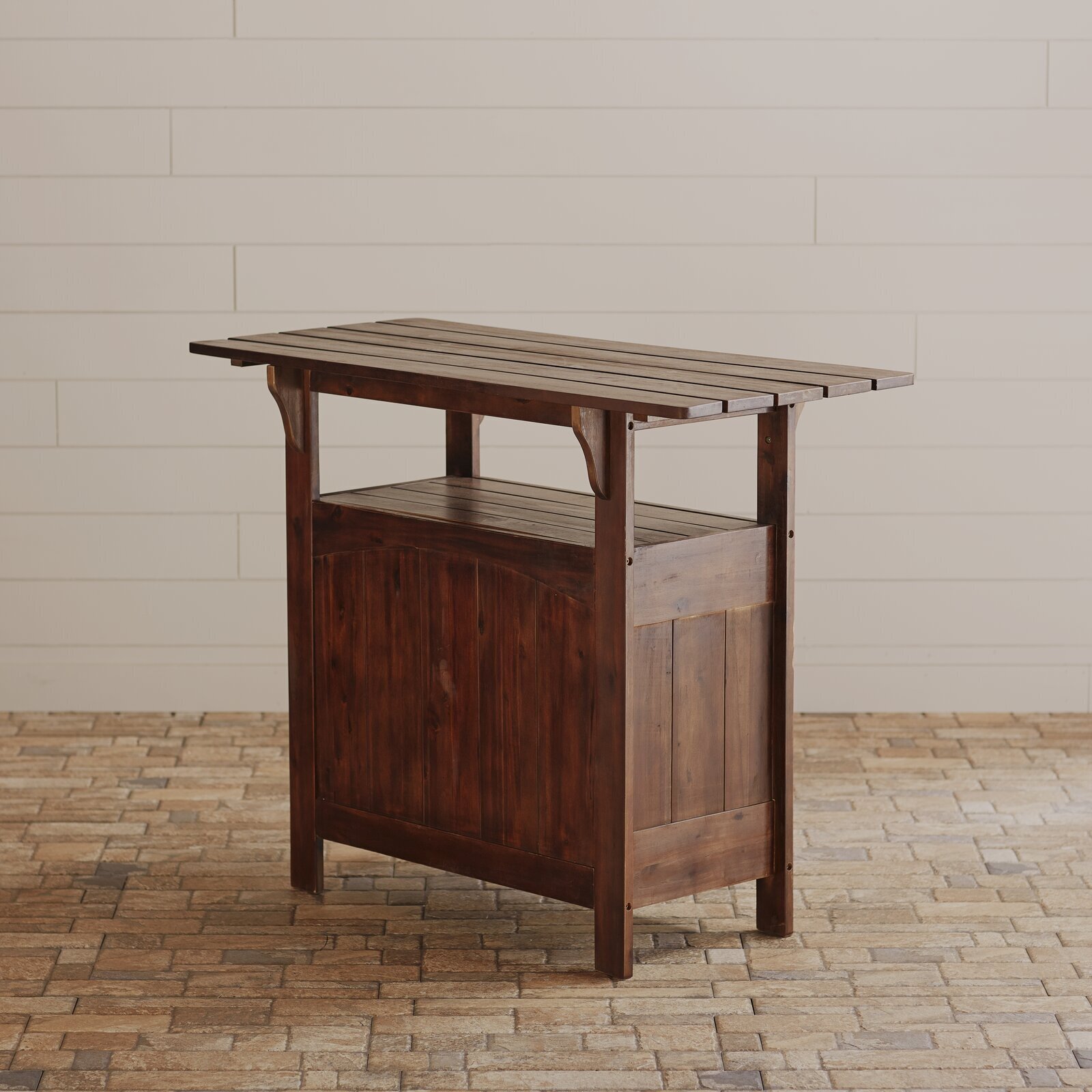 Solid Wood Outdoor Home Bar For Wine and Spirits