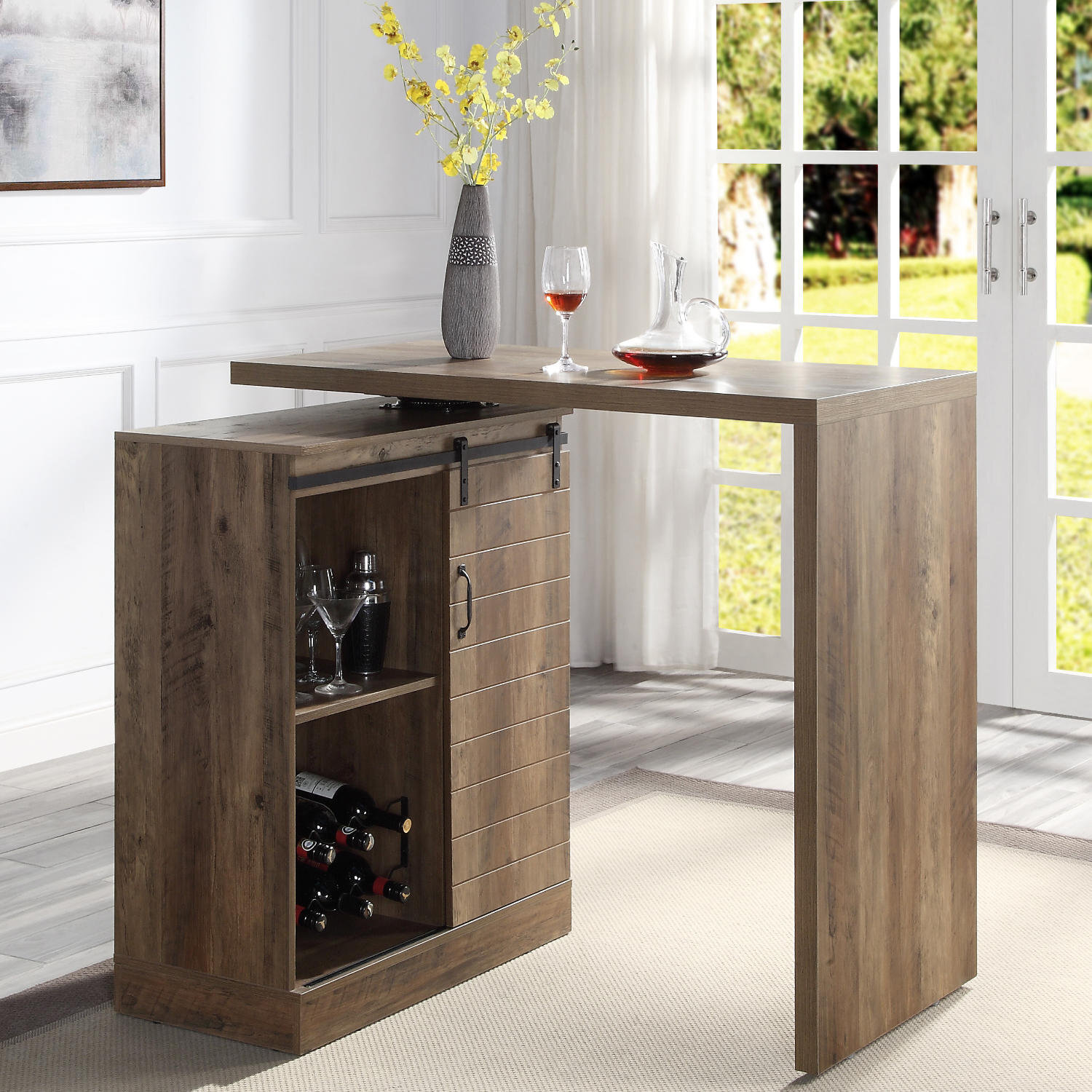 Space saving Free Standing Bar Counter