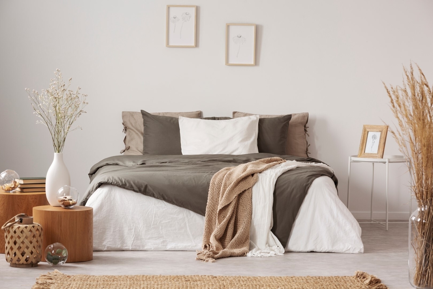 Spacious bedroom interior