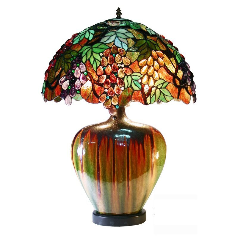Splashy Ceramic Table Lamp