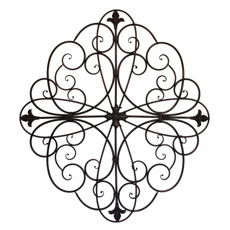 Square Ornate Scroll Wall Décor