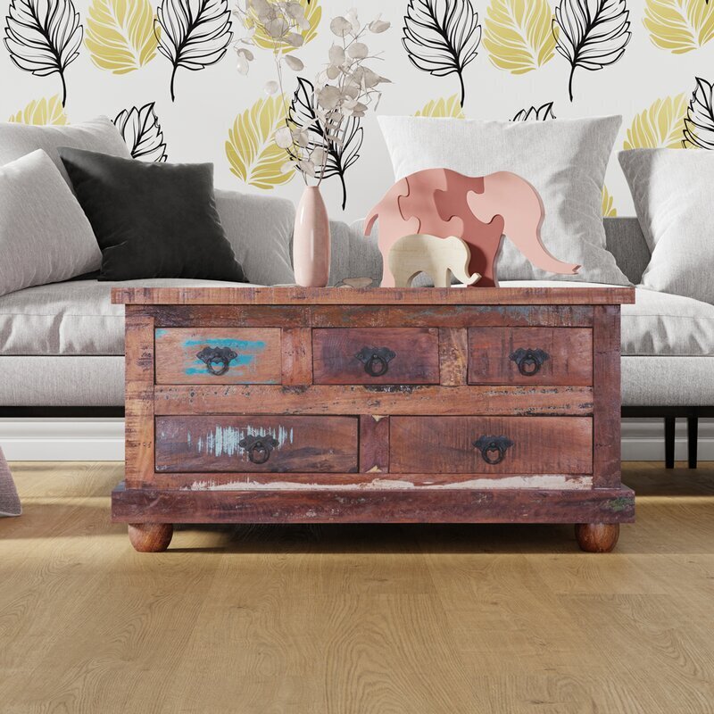 Square trunk coffee table