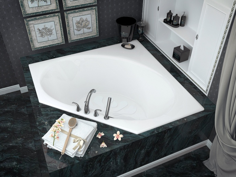 St. Barts 60'' x 60'' Soaking Acrylic Bathtub