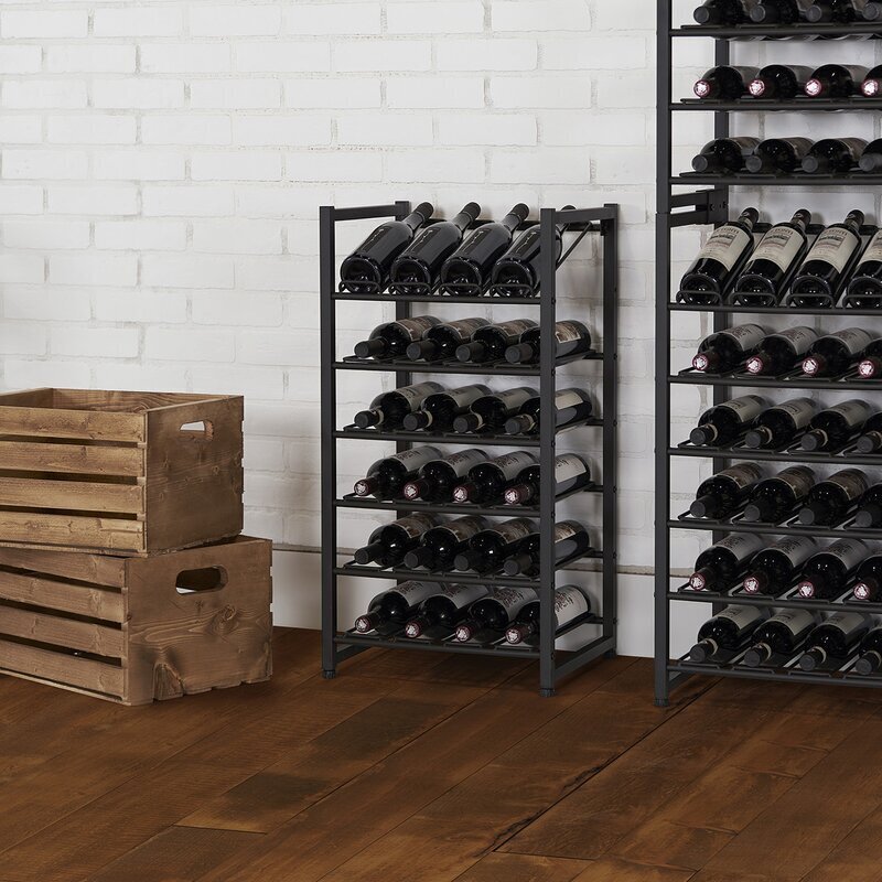 Stackable Free Standing Metal Wine Bottle Holder