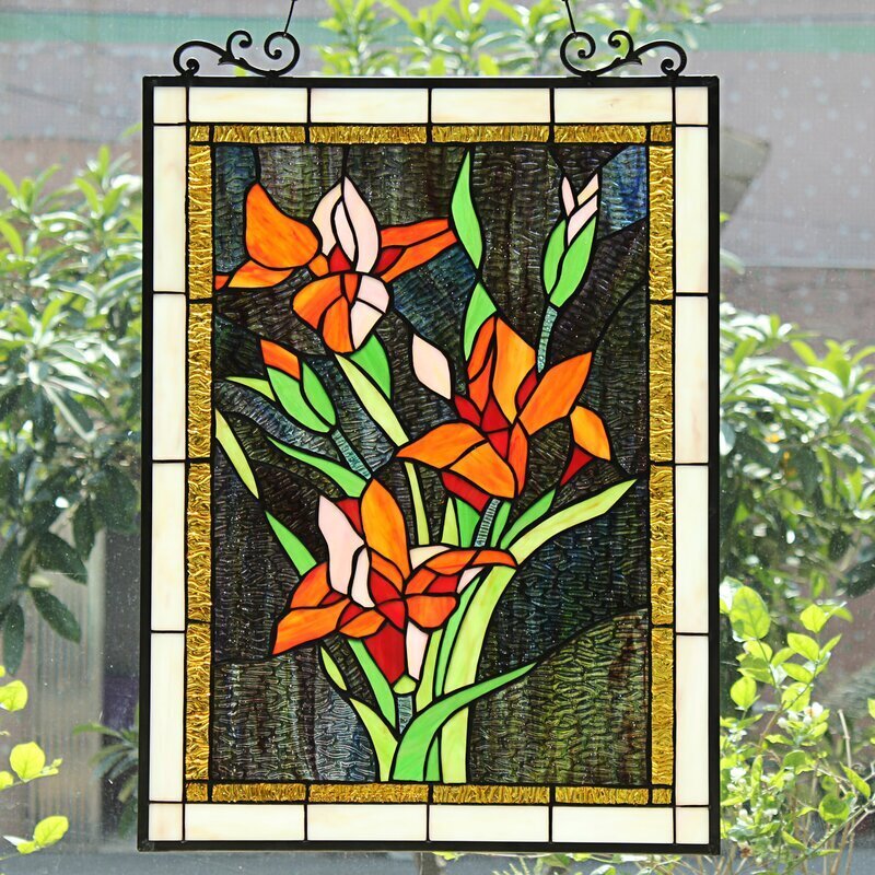 Stained glass panel