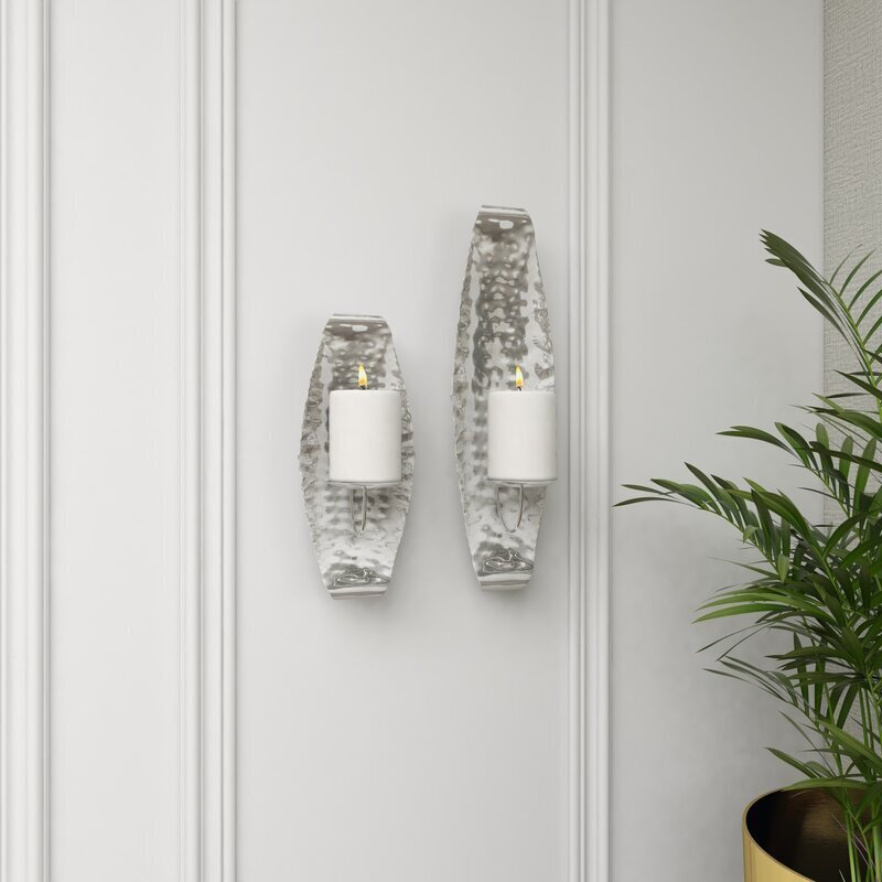 Stainless Steel Modern Wall Candle Holders