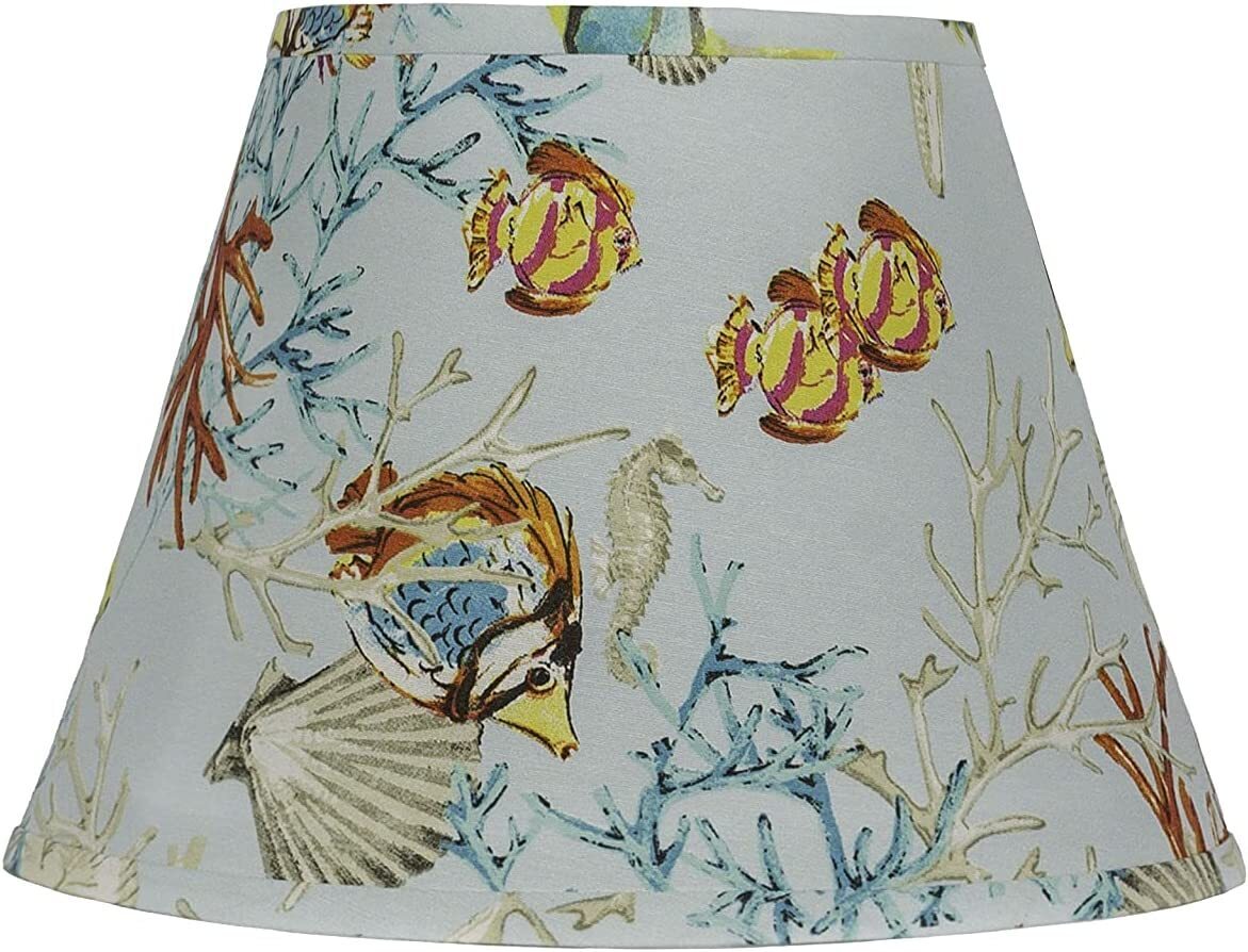 Standard Shaped Fish and Coral Lamp Shade 