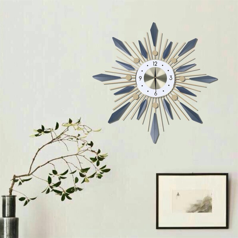 Starburst Shaped Art Deco Wall Clock