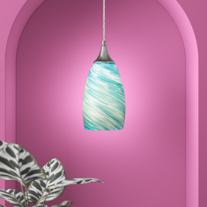Statement aqua pendant light