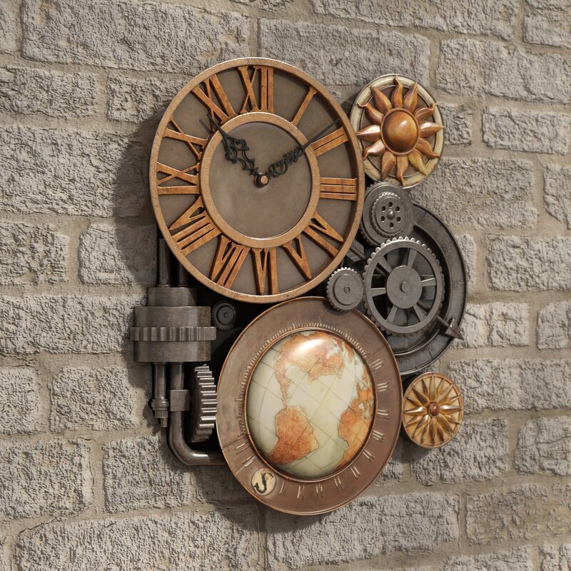 Steampunk wall clock