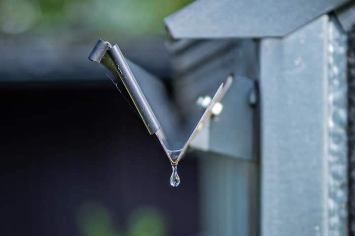 steel rain gutter