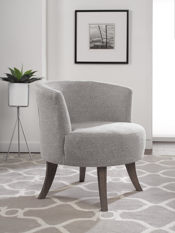 Steffen Upholstered Swivel Barrel Chair