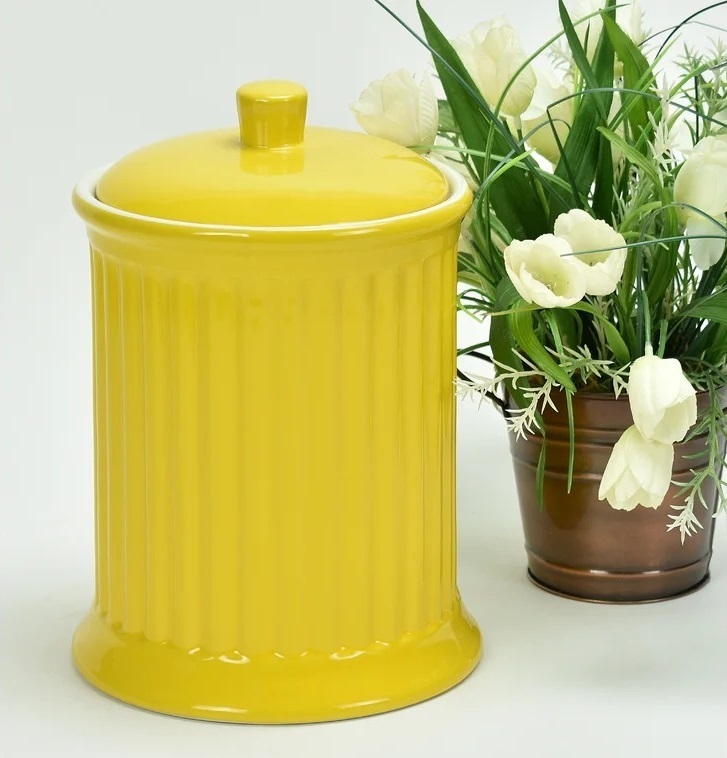 Yellow Kitchen Canisters
