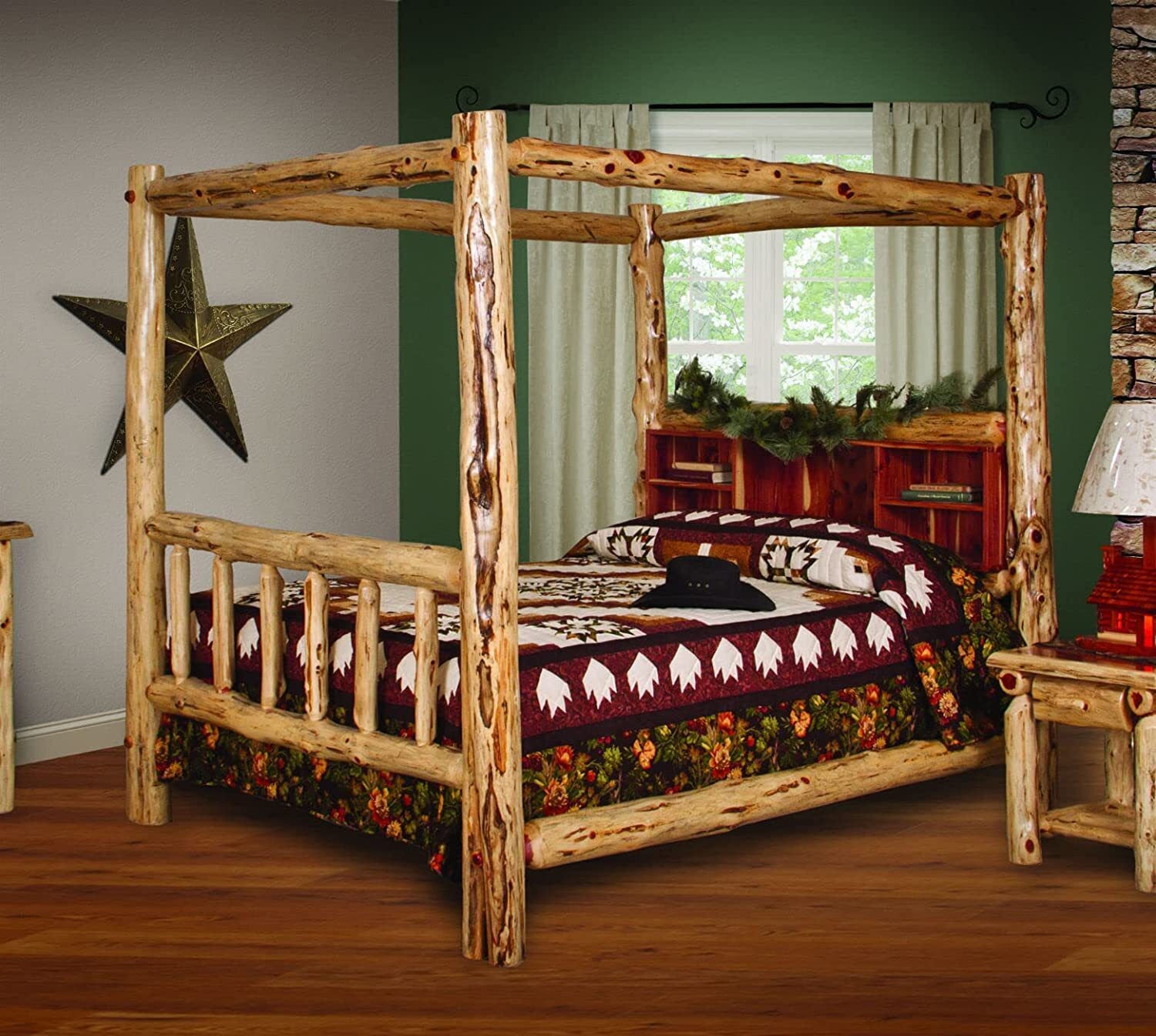 Stunning Canopied Cedar Bedroom Suite