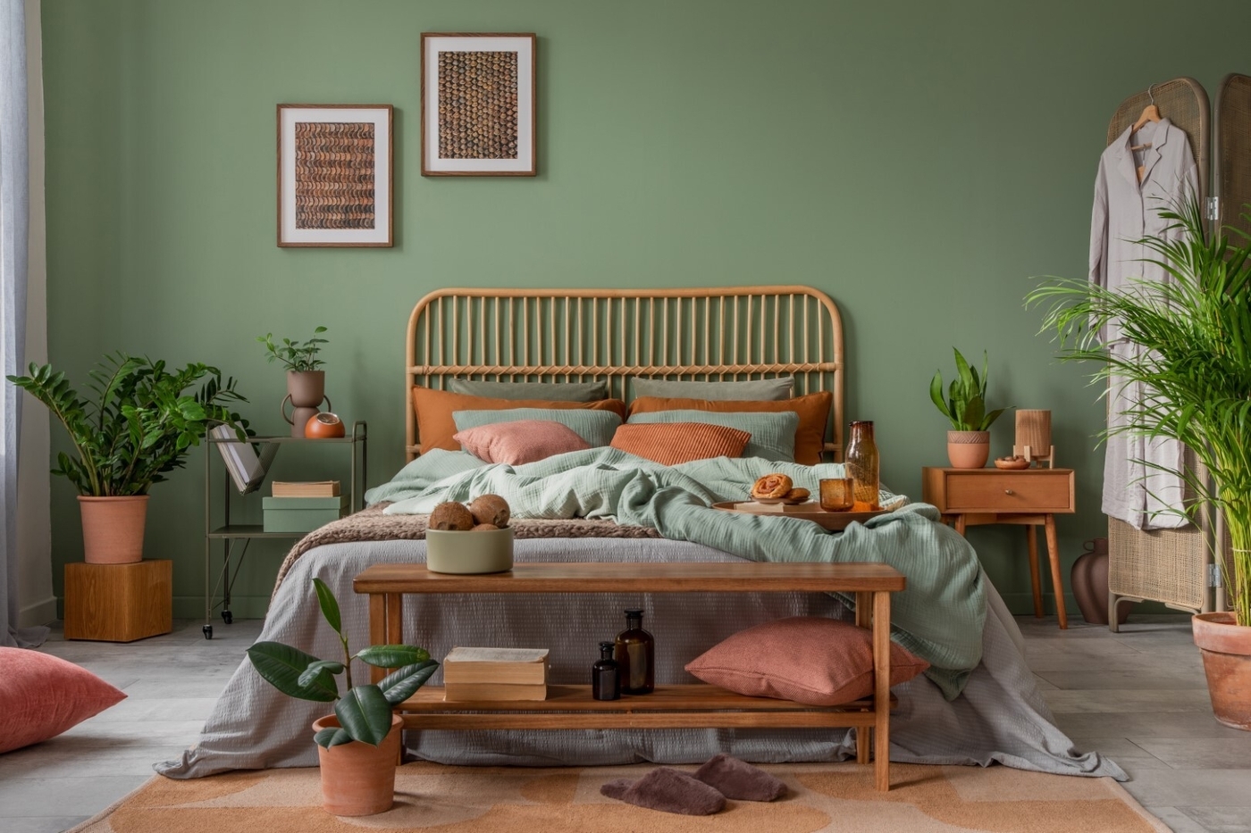 Stylish bedroom interior