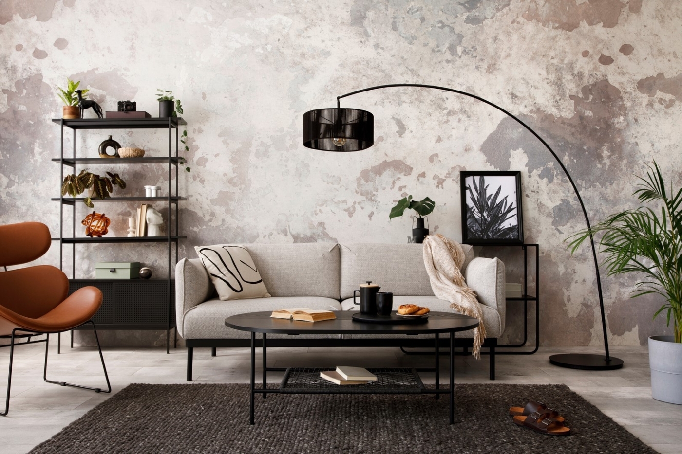 Stylish compostion at living room