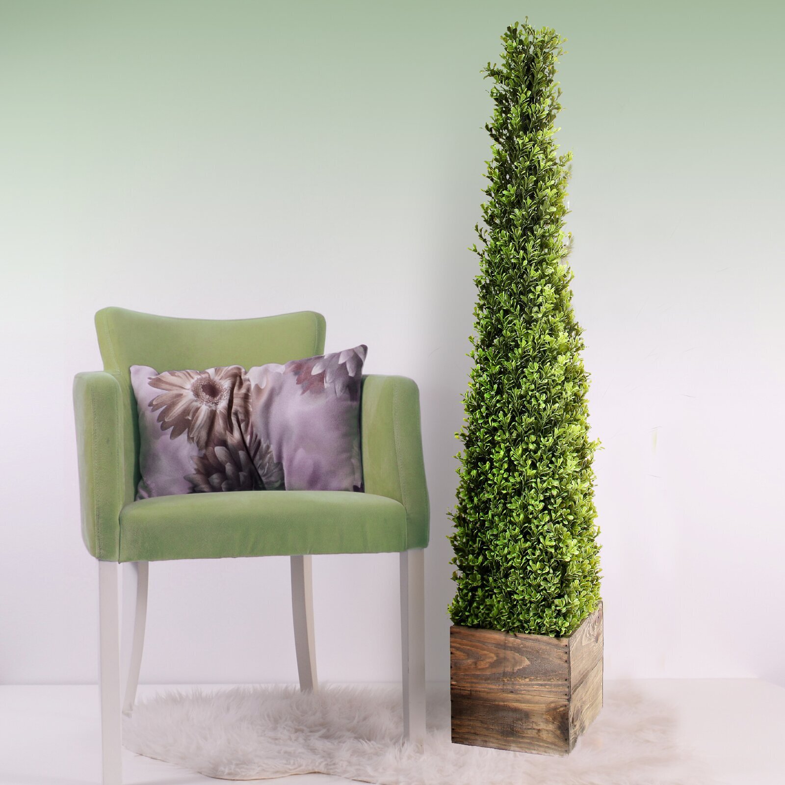 Subtle Triangular Modern Topiary 
