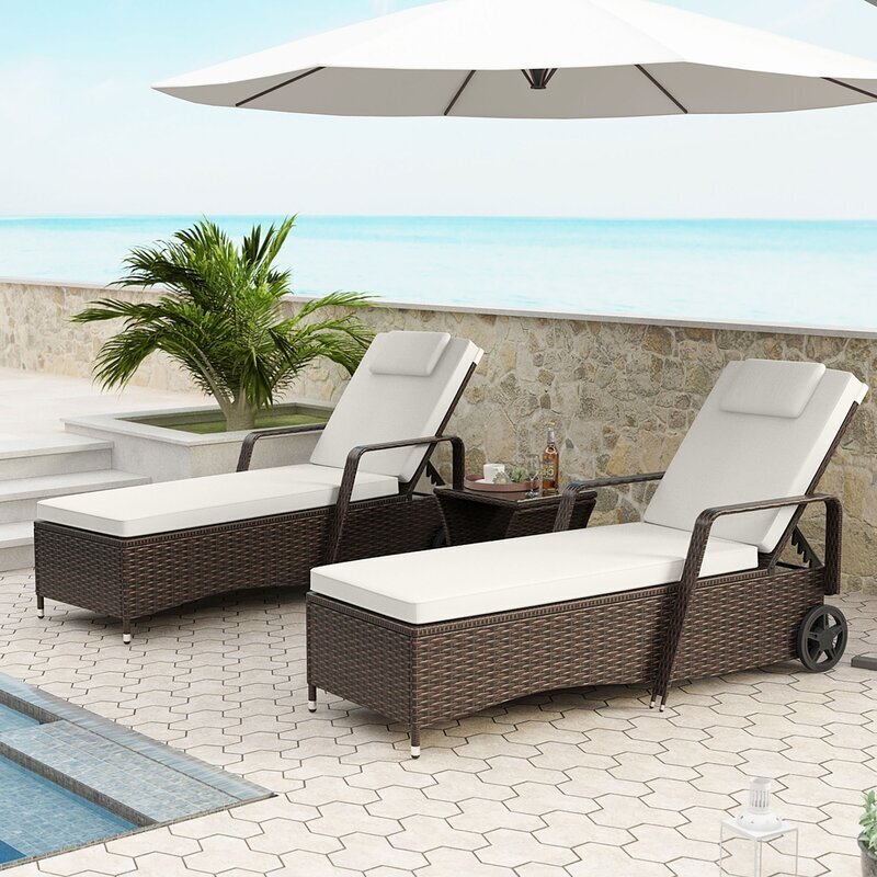 Sunroom Chaise Lounge Set