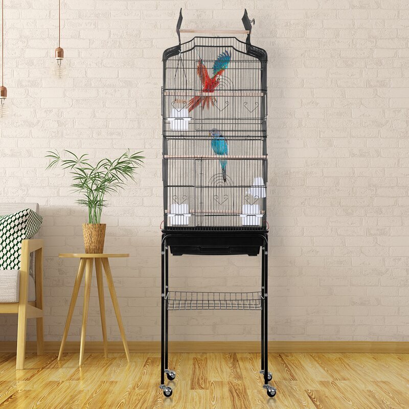 Swing Bird Aviary on Wheels