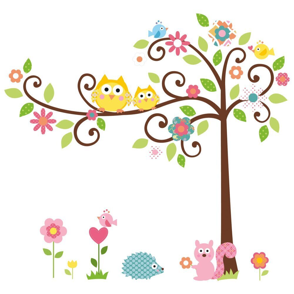 Swirly Tree Decals
