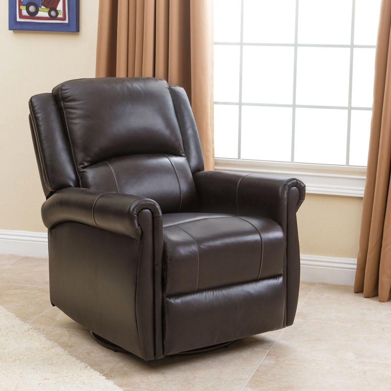 Swivel Manual Pushback Reclining Glider