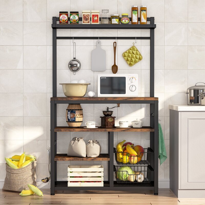 Tall and Impressive Microwave Rack