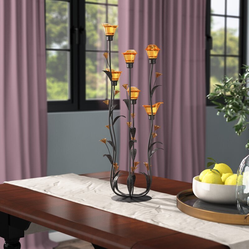 Iron Candelabra Centerpieces