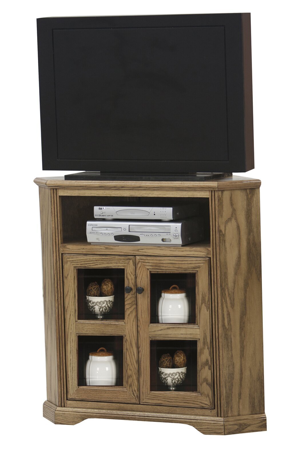 Tall Fully Assembled Corner TV Cabinet