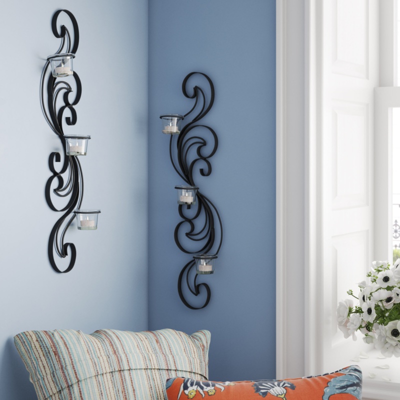 Tall Iron Wall Sconce