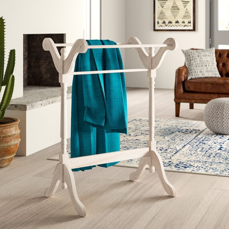 Tall Minimalistic Country Blanket Rack
