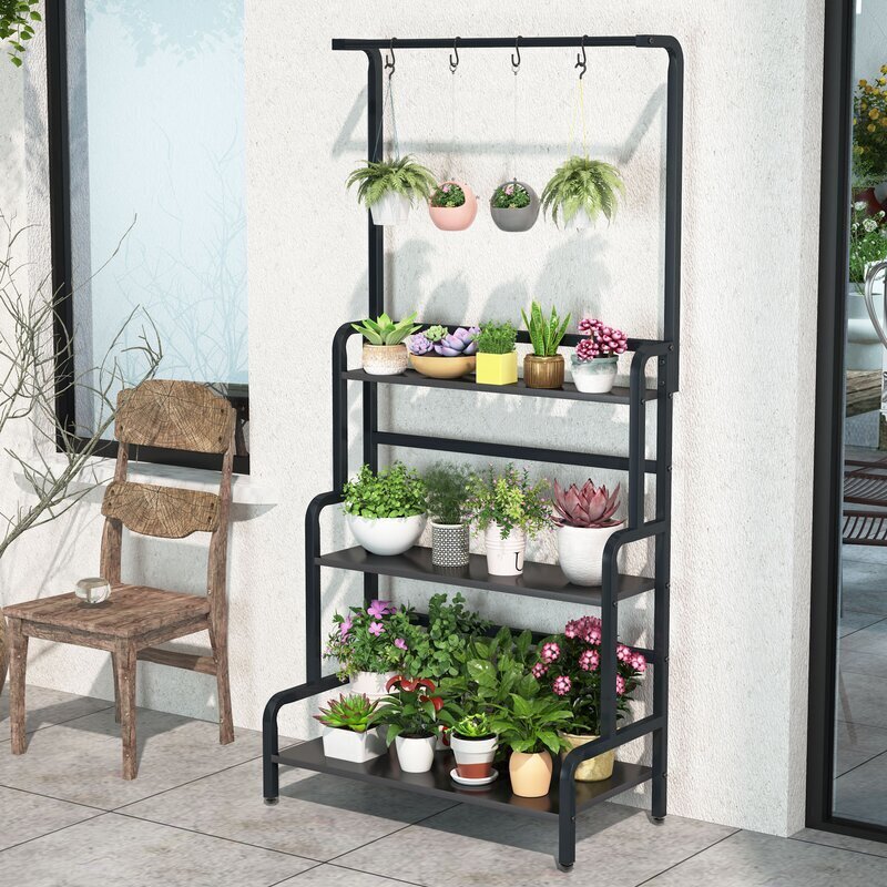 Tall tiered plant stand