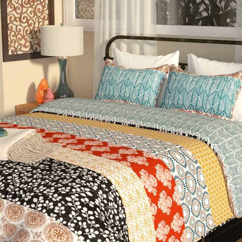 Tamela 100% Cotton Quilt Set