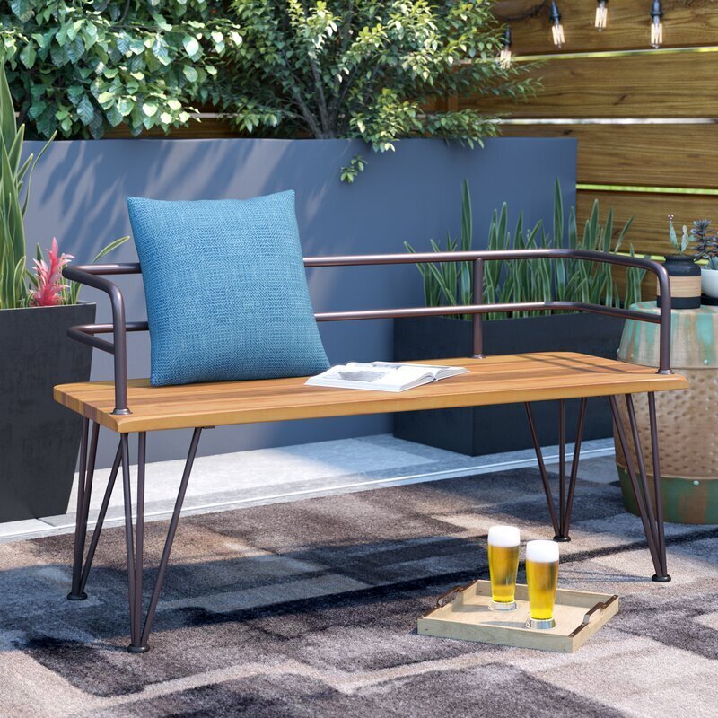 Tapered Bench for Patio