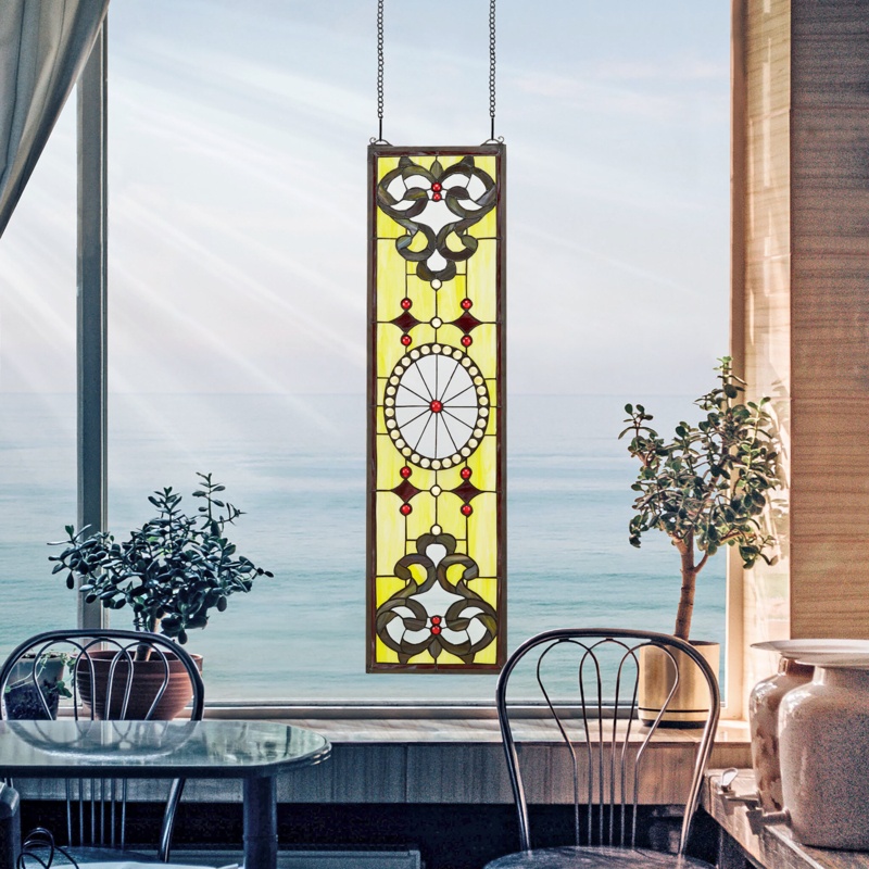 The Belvedere Tiffany-Style Stained Glass Window