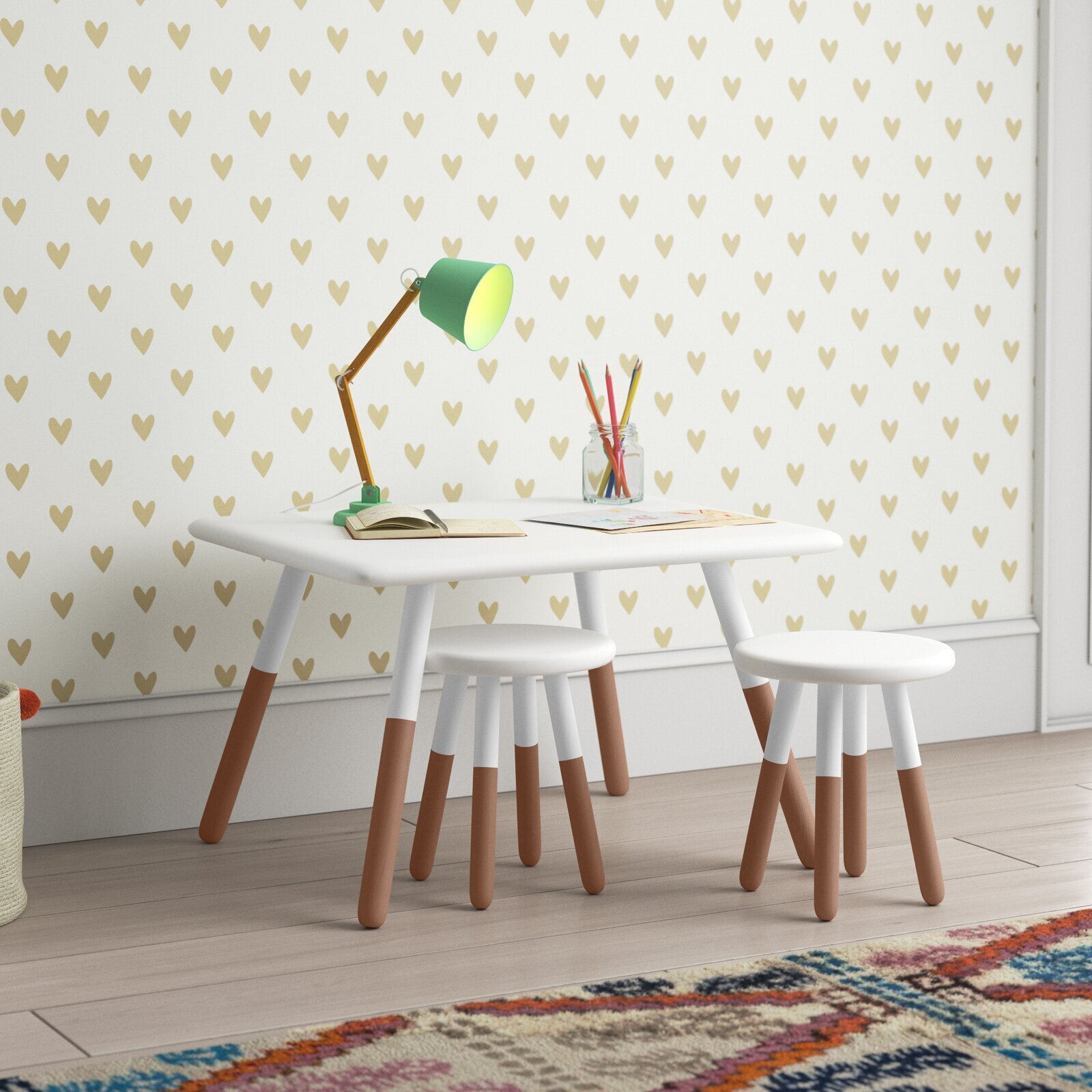 Three Piece Toddler Table and Chairs 