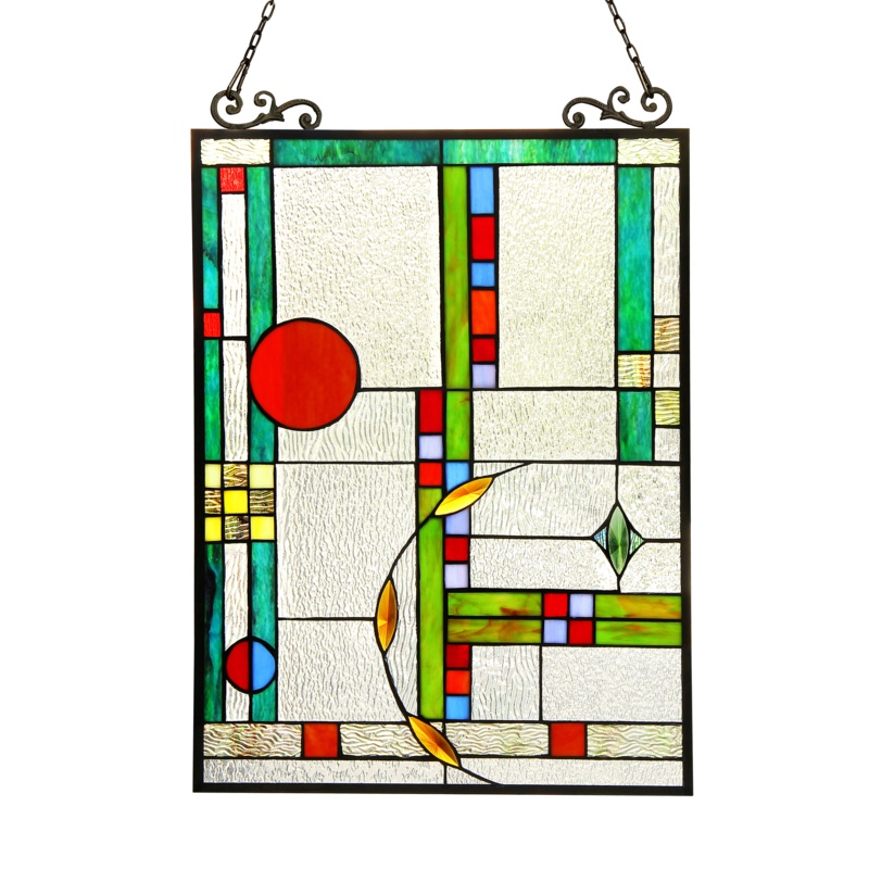 Tiffany Glass Window Panel