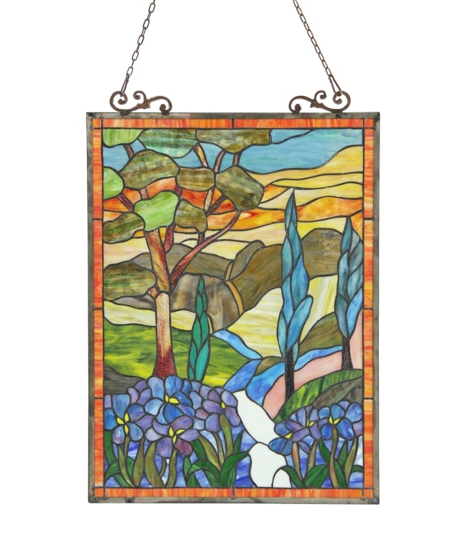 Tiffany Glass Window Panel