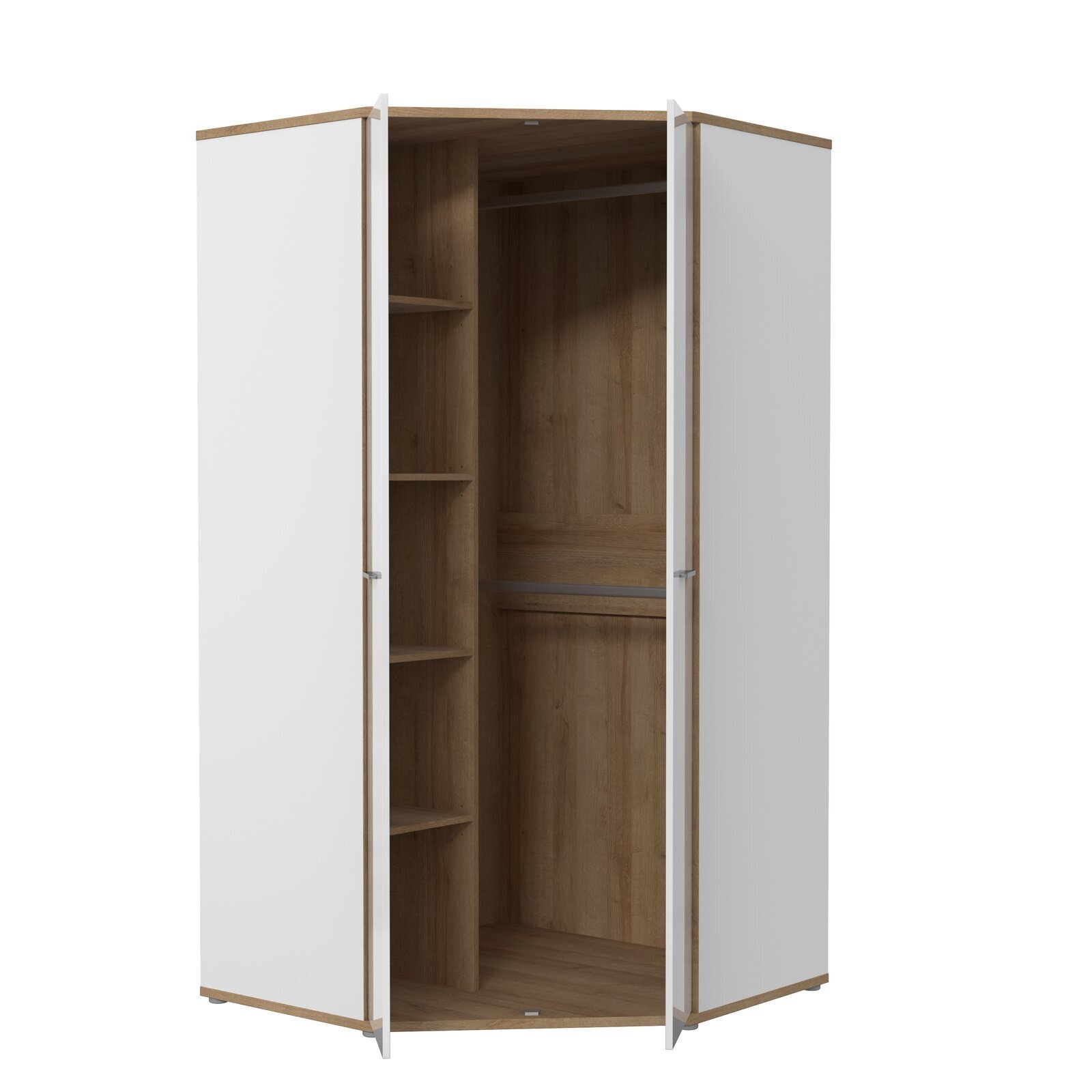 Tiny Walk In Corner Wardrobe