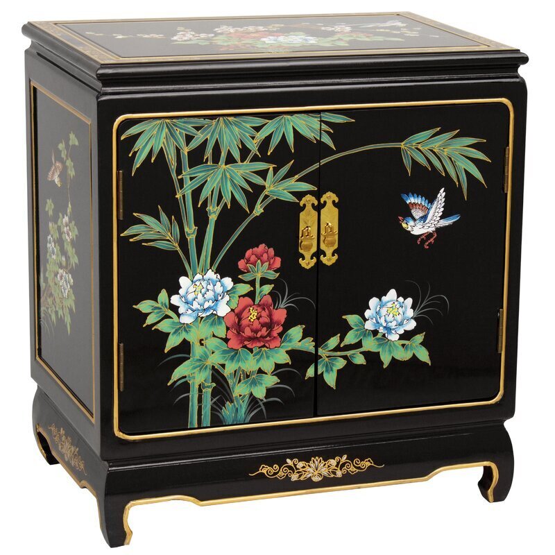 Traditional Asian End Table