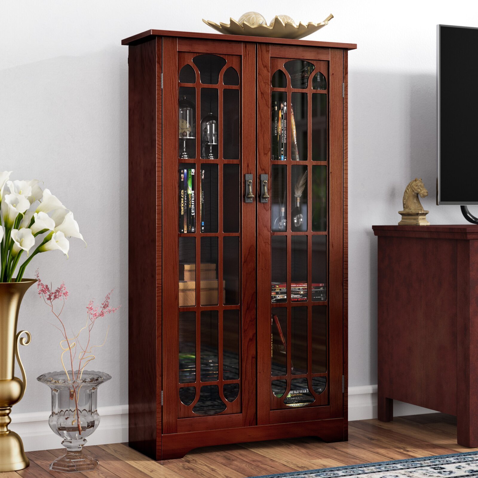 DVD Storage Cabinets Wood