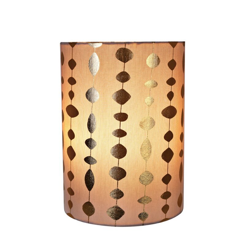 Transitional Faux Silk Boho Striped Lamp Shades