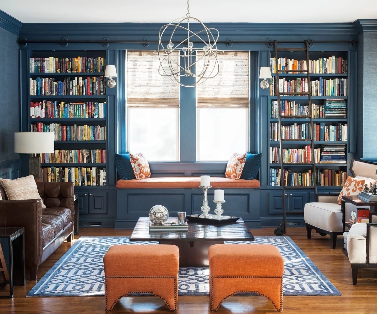 Transitional living room