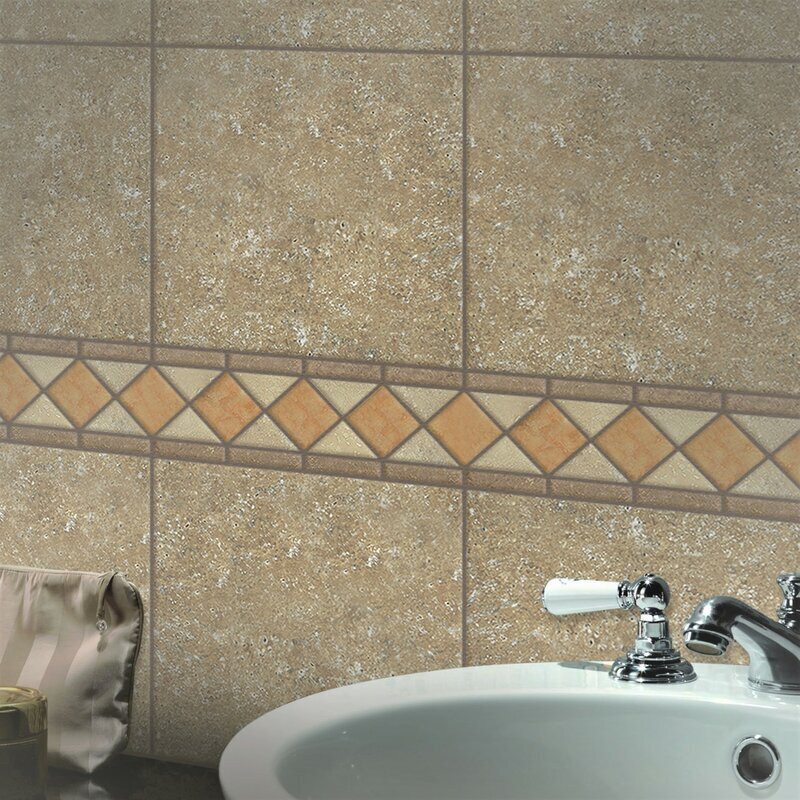 Travertine Style Decorative Border Tiles 