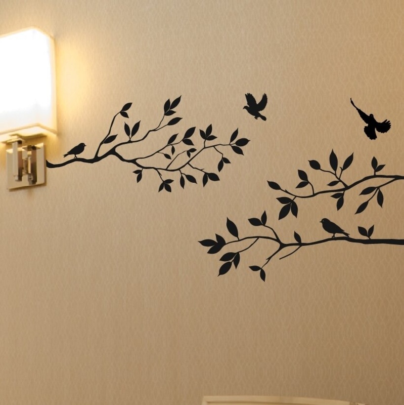 Tree Branches with Birds Wall Decal