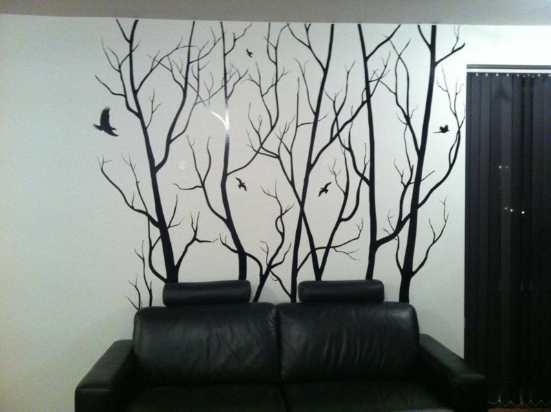 Tree Forest Branches with Birds Wall Decal