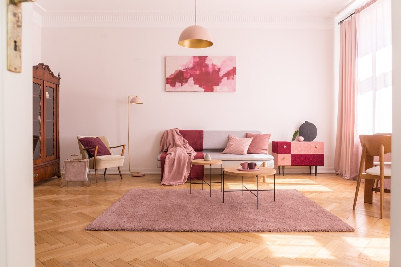 Trendy living room