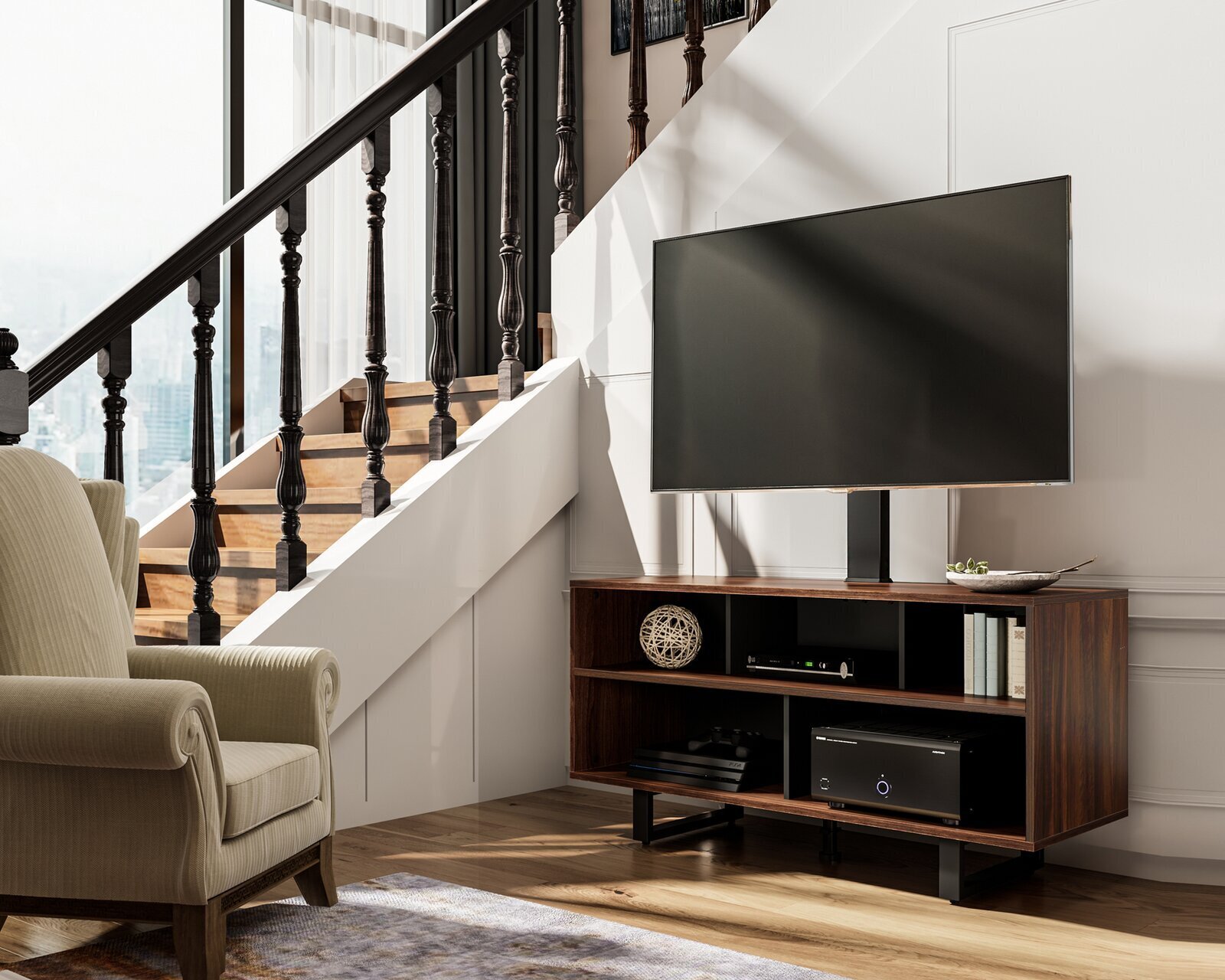 TV Stand With Swivel Mount