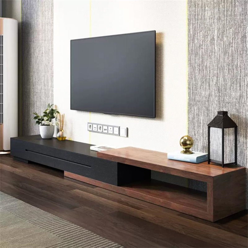 TV Stand Wood Media Console for TVs up to 80"